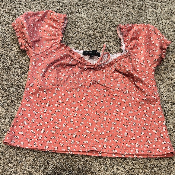 Tops - Floral Crop Top